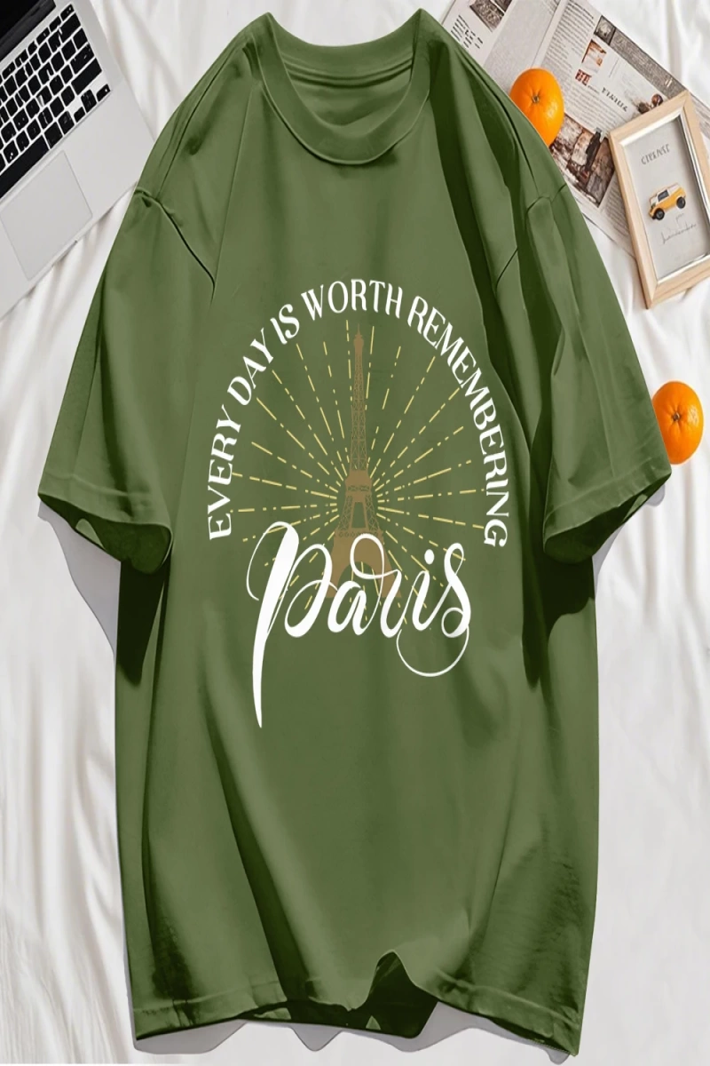 Y2k Vintage Tişört Tee Her Gün Hatırlamaya Değer Baskı