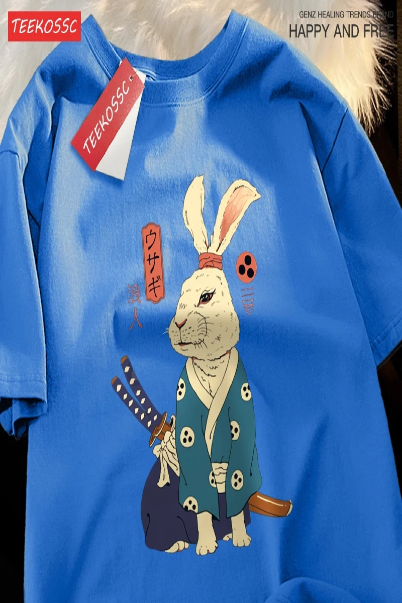 Y2k Vintage Tişört Tee Japon Harajuku gezgin kahramanlar Rabbitt