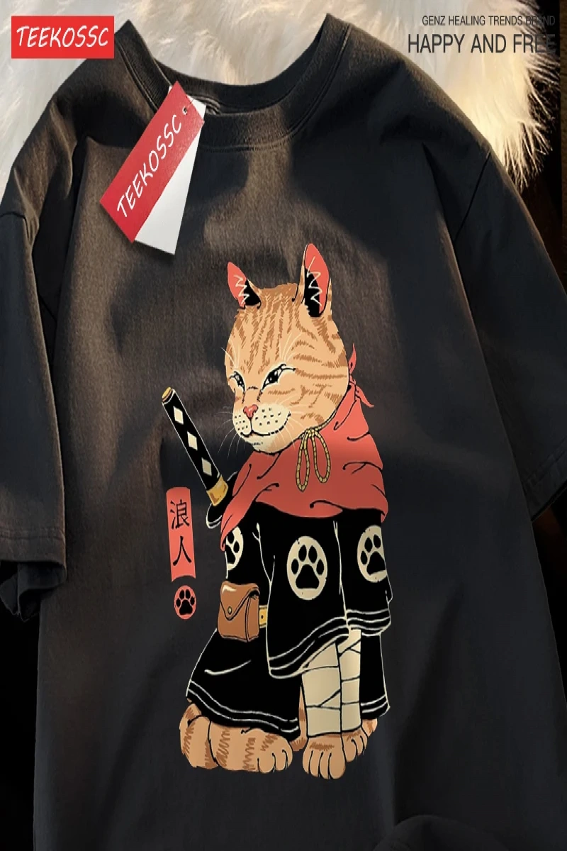 Y2k Vintage Tişört Tee Japon Harajuku Wandering kahramanlar