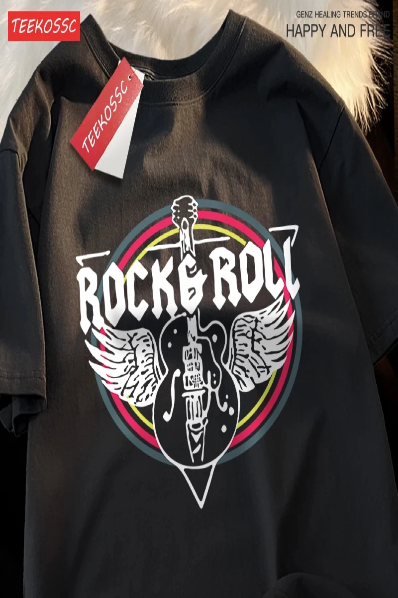 Y2k Vintage Tişört Tee Kaya rulo elektrik gitar