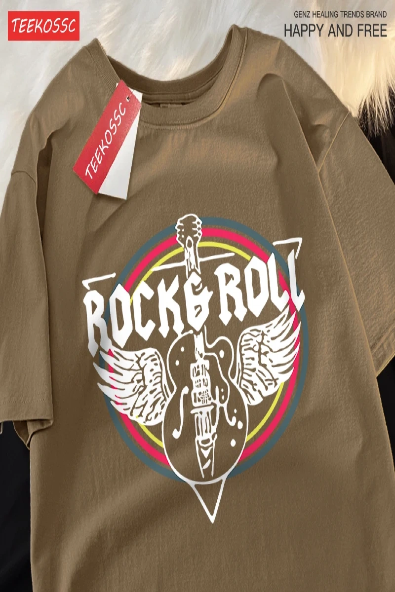 Y2k Vintage Tişört Tee Kaya rulo elektrik gitar
