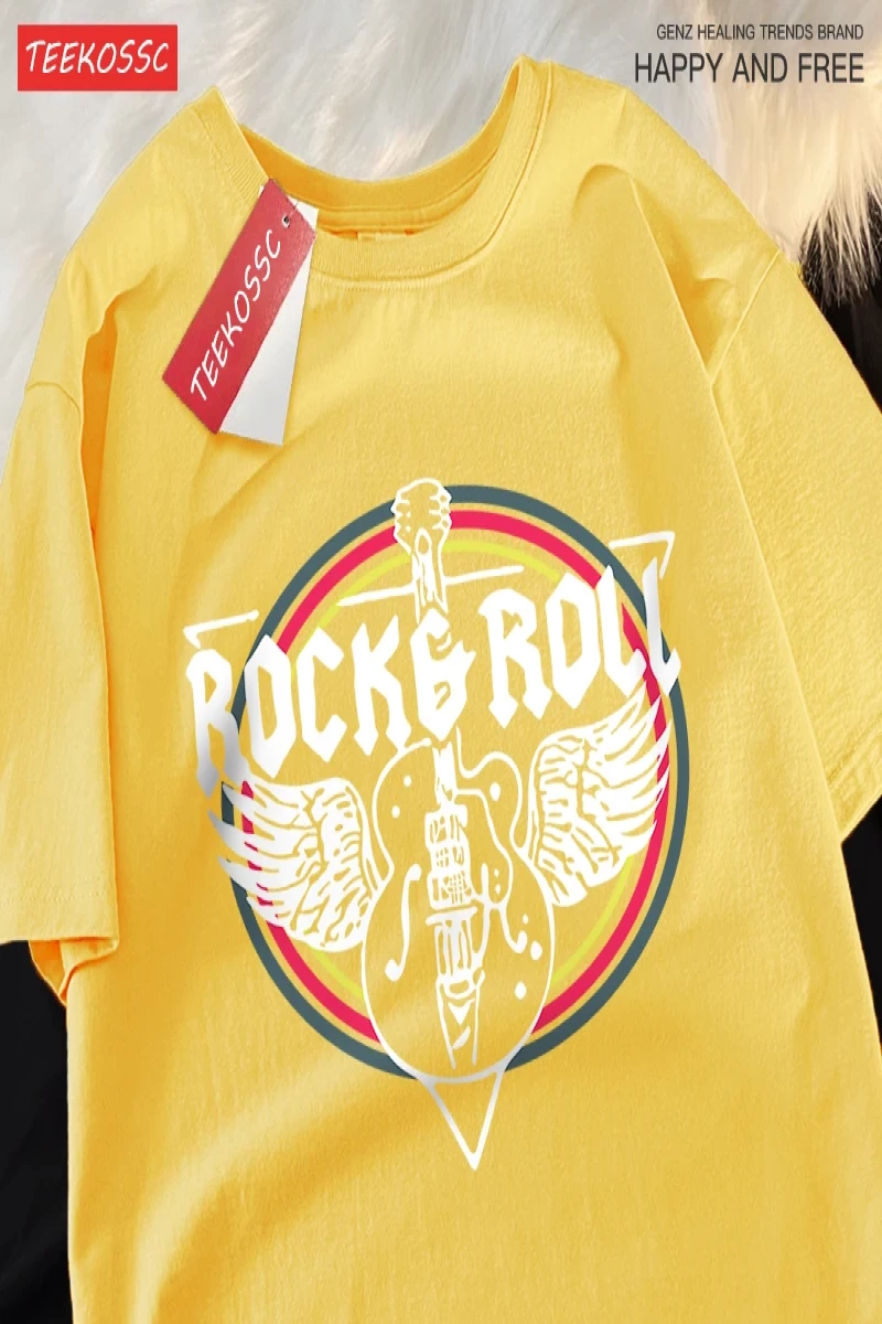 Y2k Vintage Tişört Tee Kaya rulo elektrik gitar