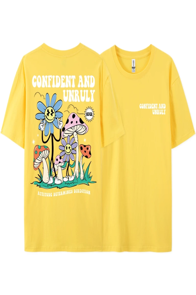 Y2k Vintage Tişört Tee Kendinden emin ve kaba tutum belirler yön