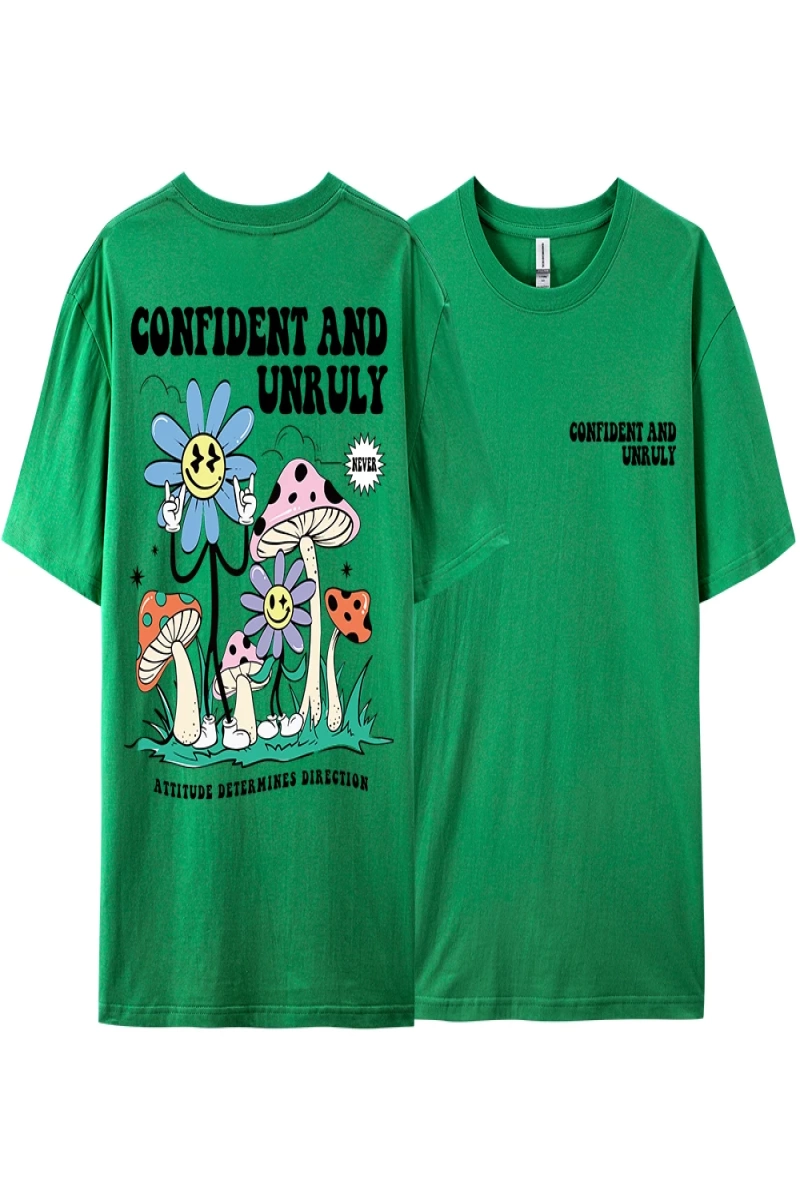 Y2k Vintage Tişört Tee Kendinden emin ve kaba tutum belirler yön