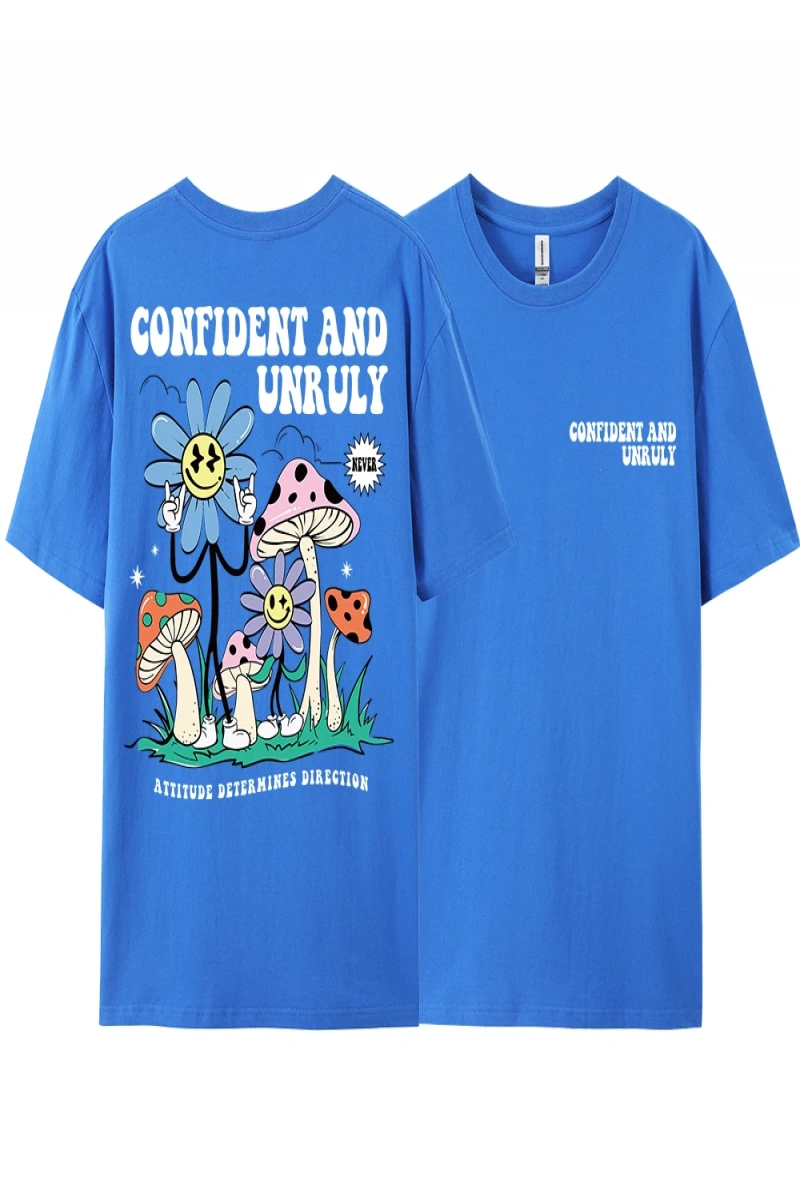 Y2k Vintage Tişört Tee Kendinden emin ve kaba tutum belirler yön