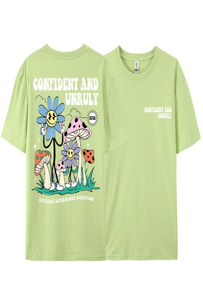 Y2k Vintage Tişört Tee Kendinden emin ve kaba tutum belirler yön