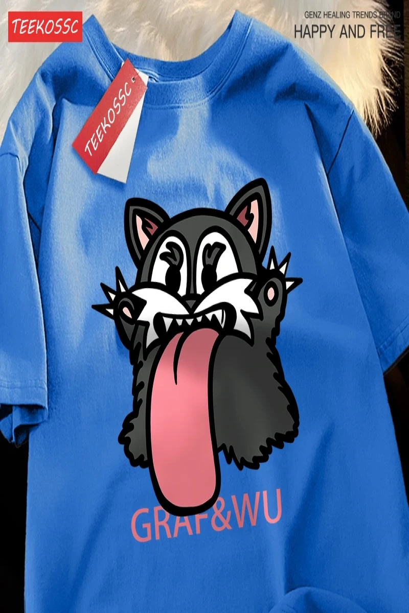 Y2k Vintage Tişört Tee Mischievous siyah fare