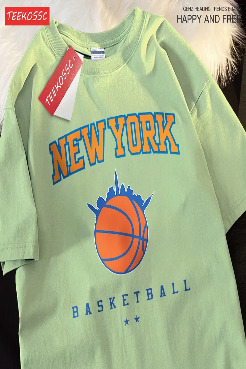 Y2k Vintage Tişört Tee New York basketbol ligi adam
