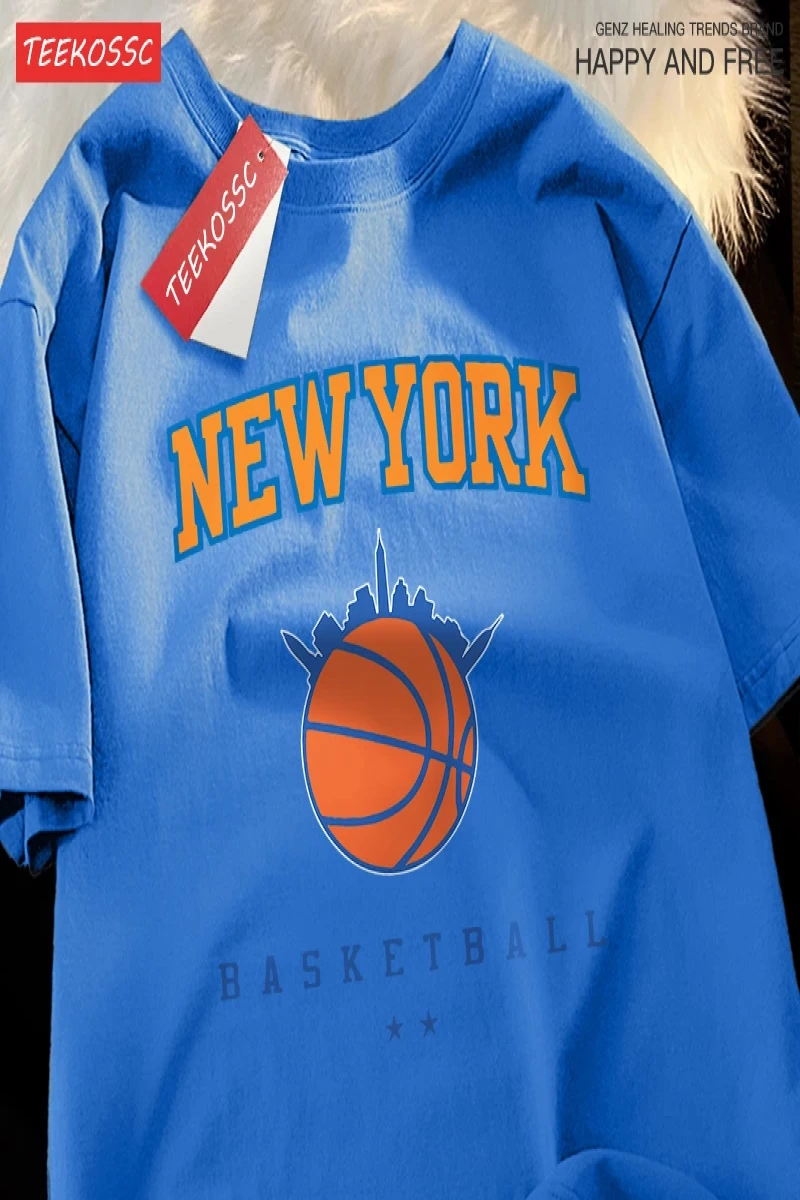 Y2k Vintage Tişört Tee New York basketbol ligi adam