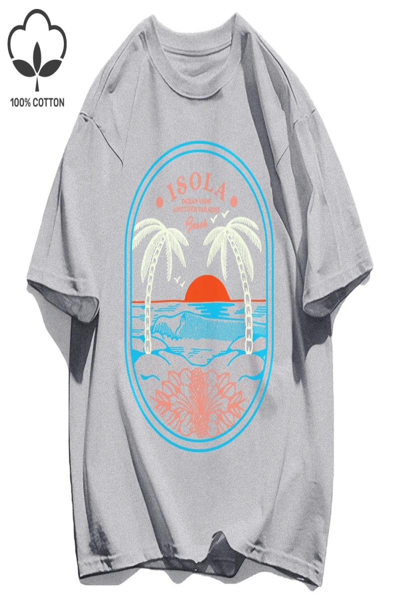 Y2k Vintage Tişört Tee Okyanus Vibw Başka Bir Paradibe