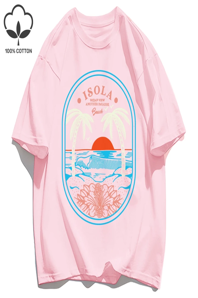 Y2k Vintage Tişört Tee Okyanus Vibw Başka Bir Paradibe