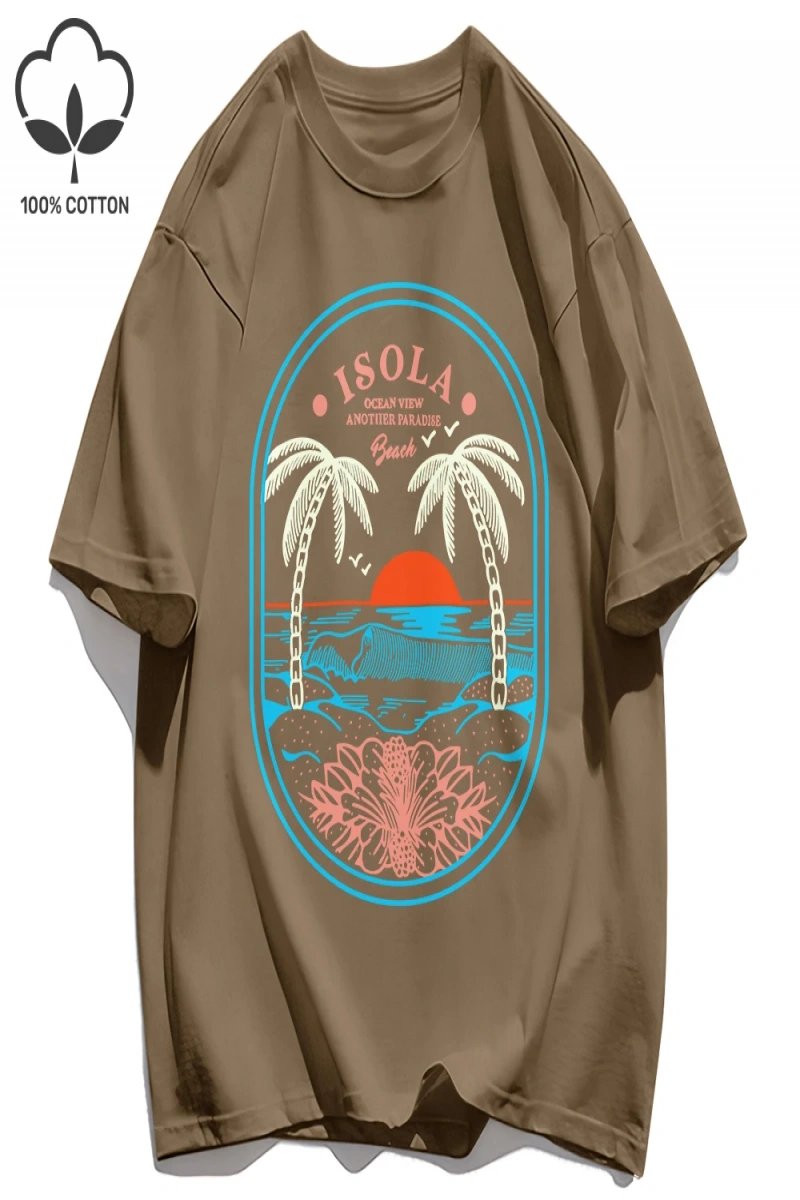 Y2k Vintage Tişört Tee Okyanus Vibw Başka Bir Paradibe