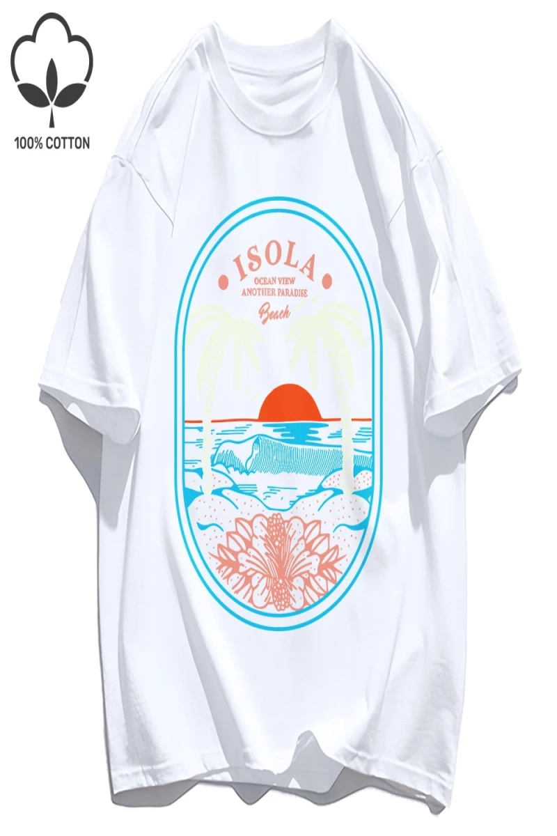 Y2k Vintage Tişört Tee Okyanus Vibw Başka Bir Paradibe