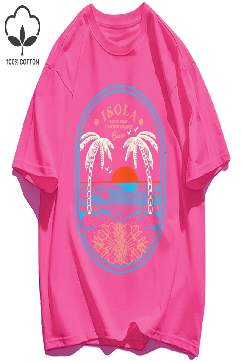 Y2k Vintage Tişört Tee Okyanus Vibw Başka Bir Paradibe