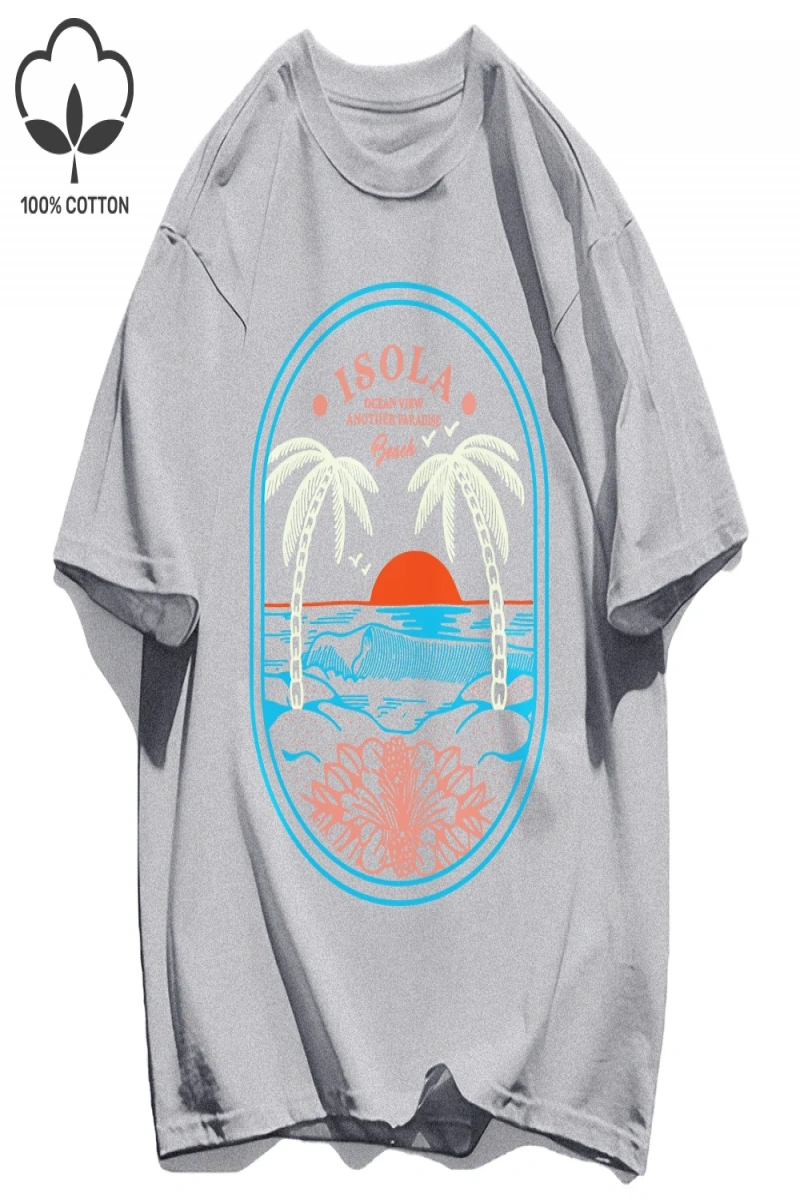Y2k Vintage Tişört Tee Okyanus Vibw Başka Bir Paradibe