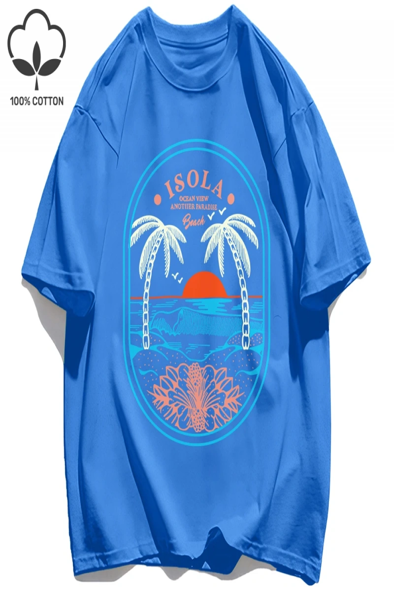 Y2k Vintage Tişört Tee Okyanus Vibw Başka Bir Paradibe