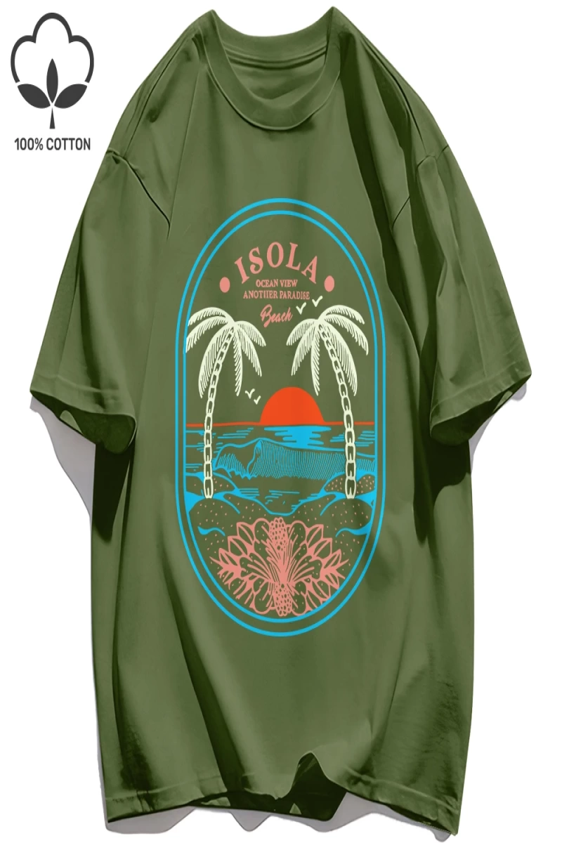 Y2k Vintage Tişört Tee Okyanus Vibw Başka Bir Paradibe