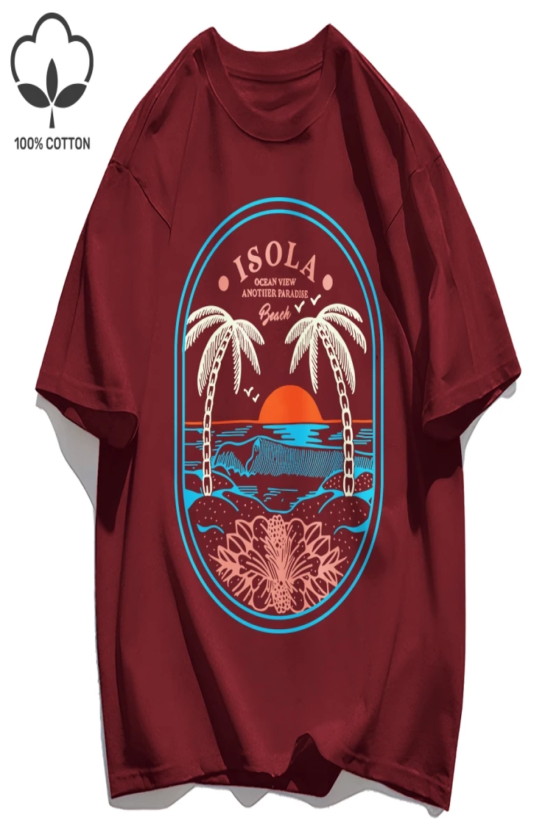 Y2k Vintage Tişört Tee Okyanus Vibw Başka Bir Paradibe