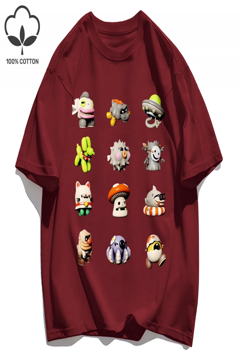 Y2k Vintage Tişört Tee Oniki Karikatür Amerikan Retro Retro