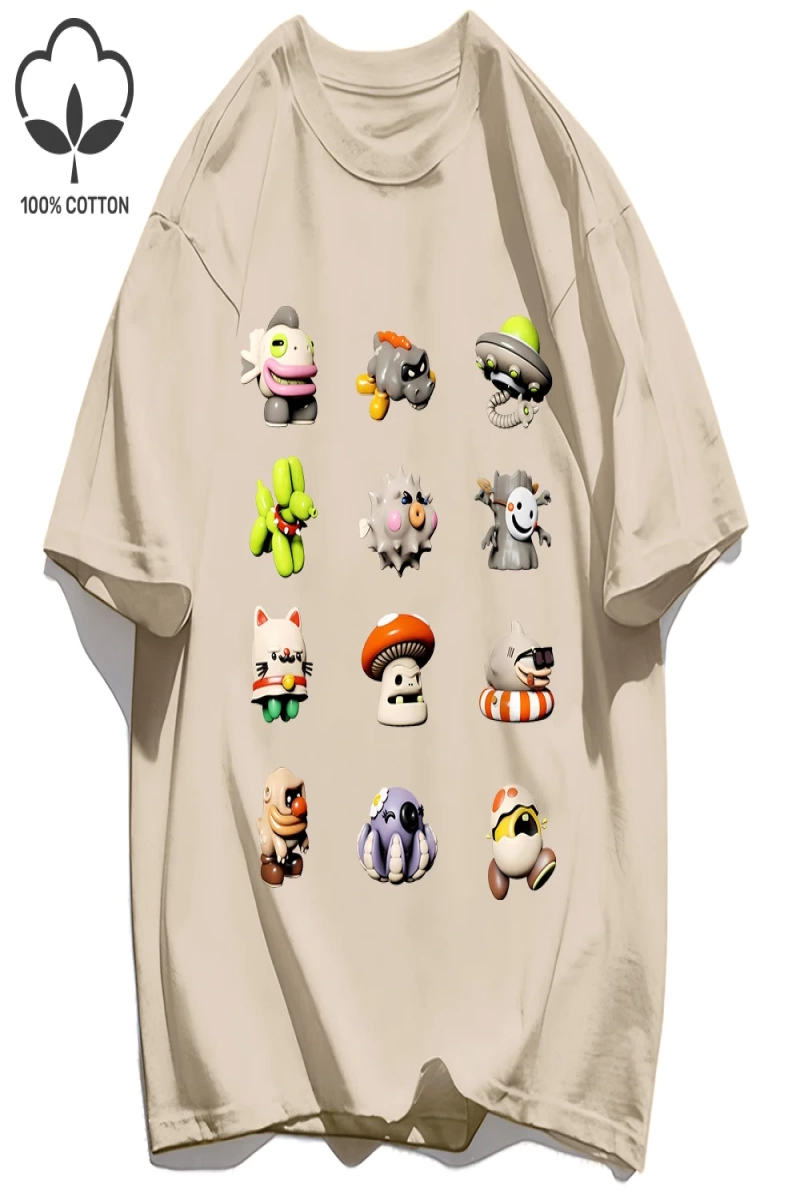 Y2k Vintage Tişört Tee Oniki Karikatür Amerikan Retro Retro