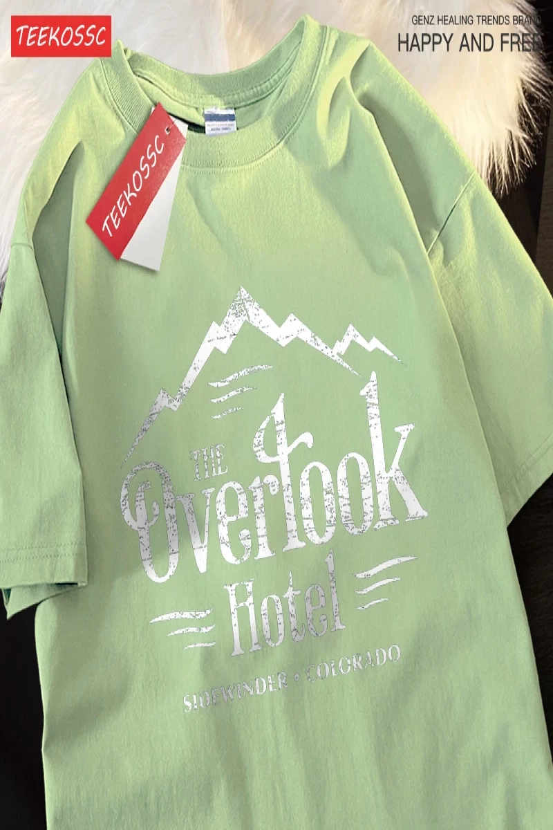 Y2k Vintage Tişört Tee Overlook otel parlayan