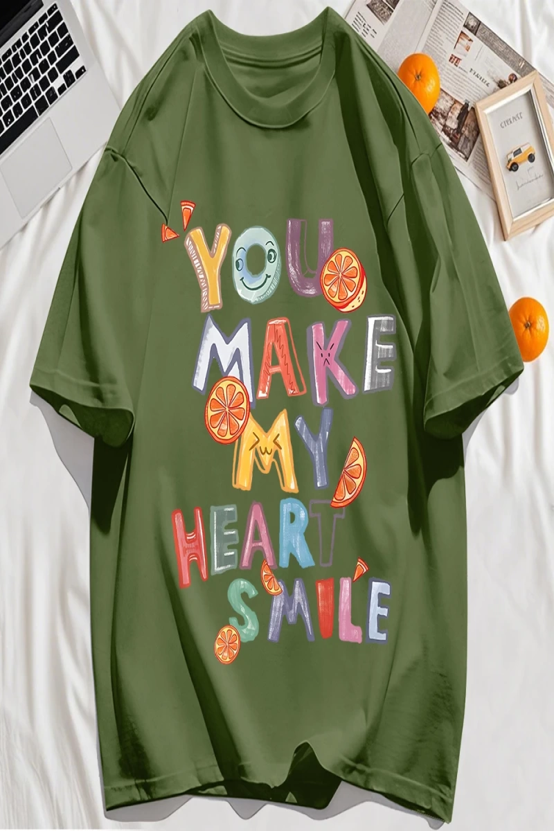 Y2k Vintage Tişört Tee Sen Kalbimi Yapın Baskı