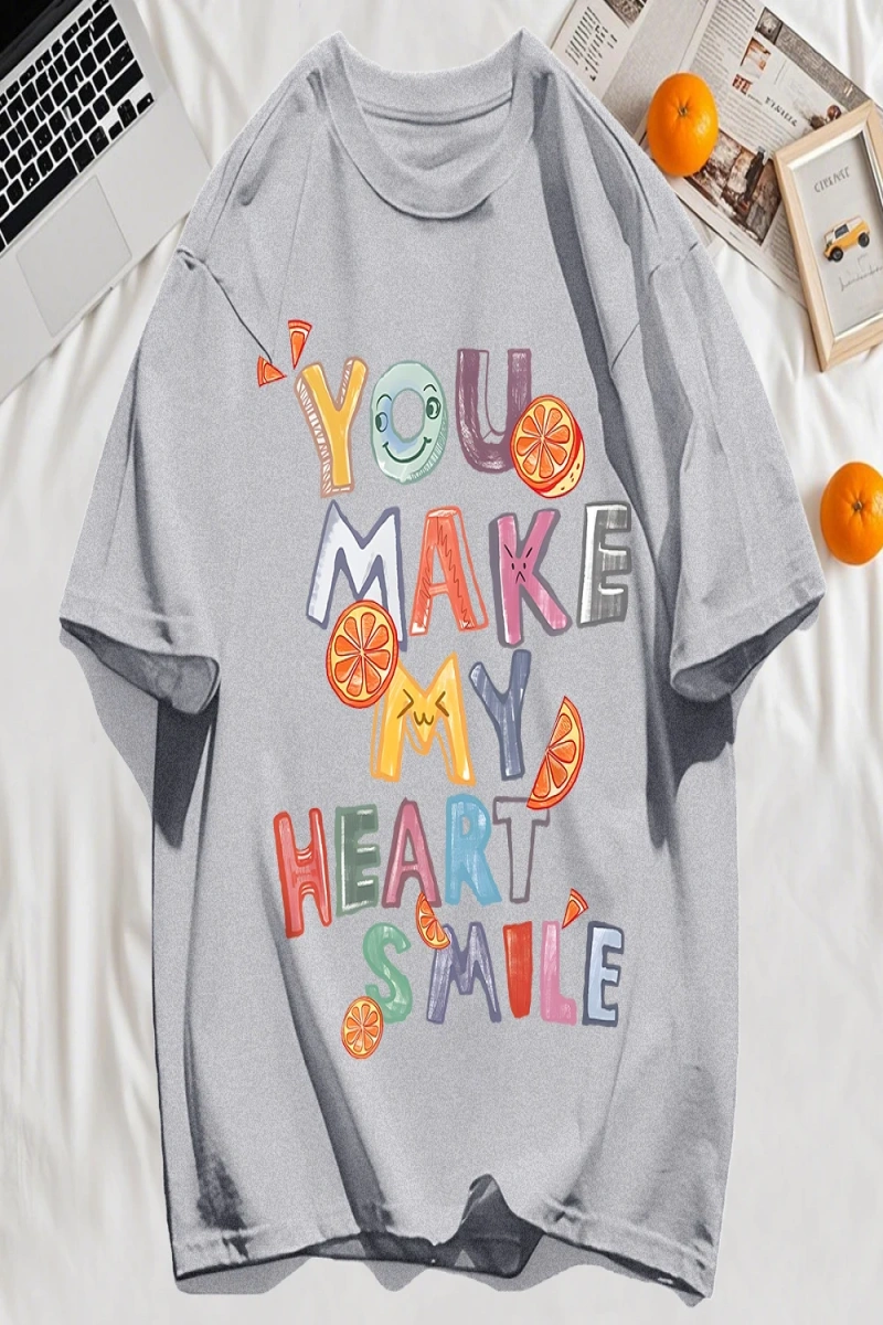 Y2k Vintage Tişört Tee Sen Kalbimi Yapın Baskı
