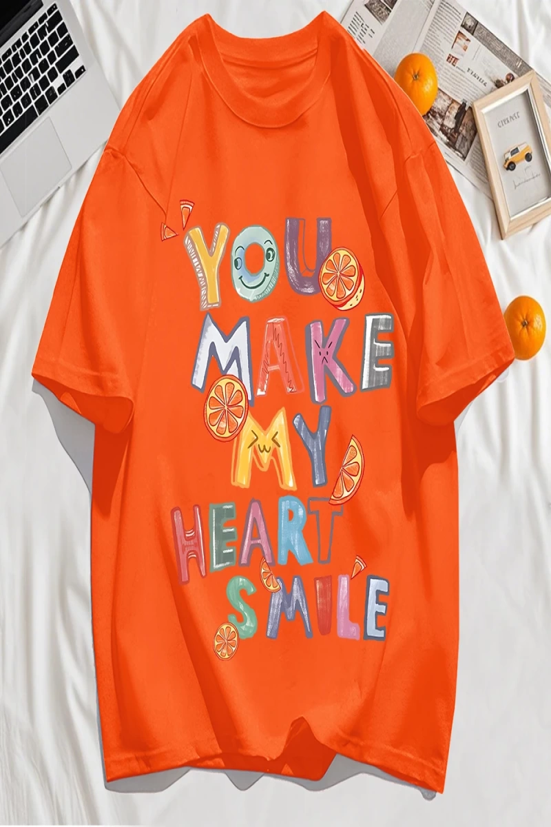 Y2k Vintage Tişört Tee Sen Kalbimi Yapın Baskı