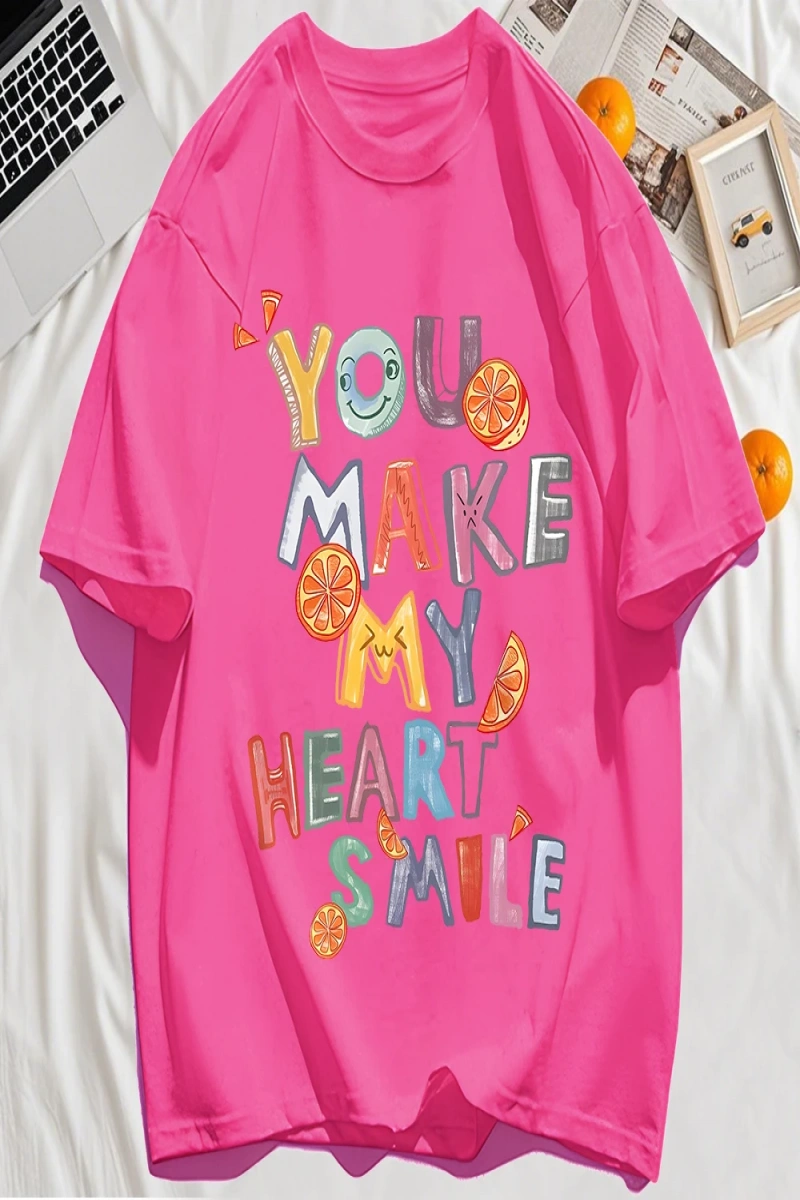 Y2k Vintage Tişört Tee Sen Kalbimi Yapın Baskı