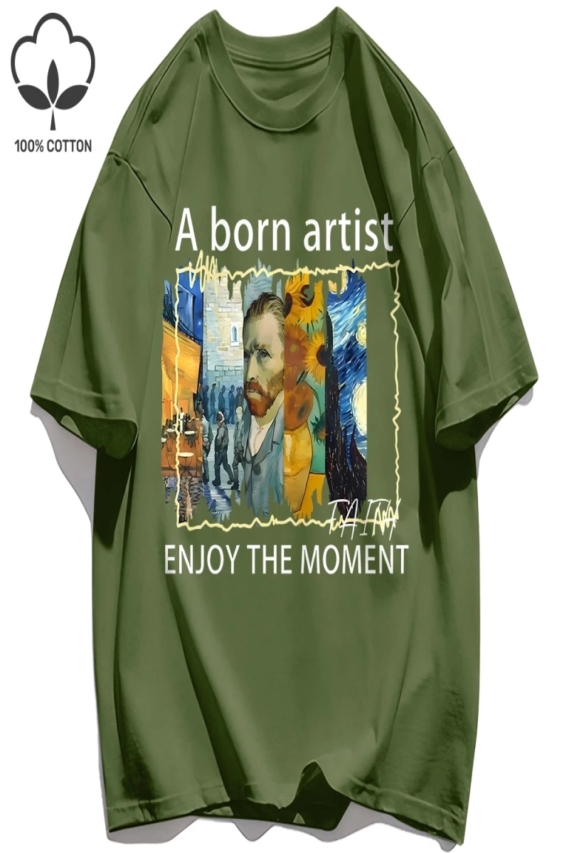 Y2k Vintage Tişört Tee Yağlıboya Metin Kombinasyonu