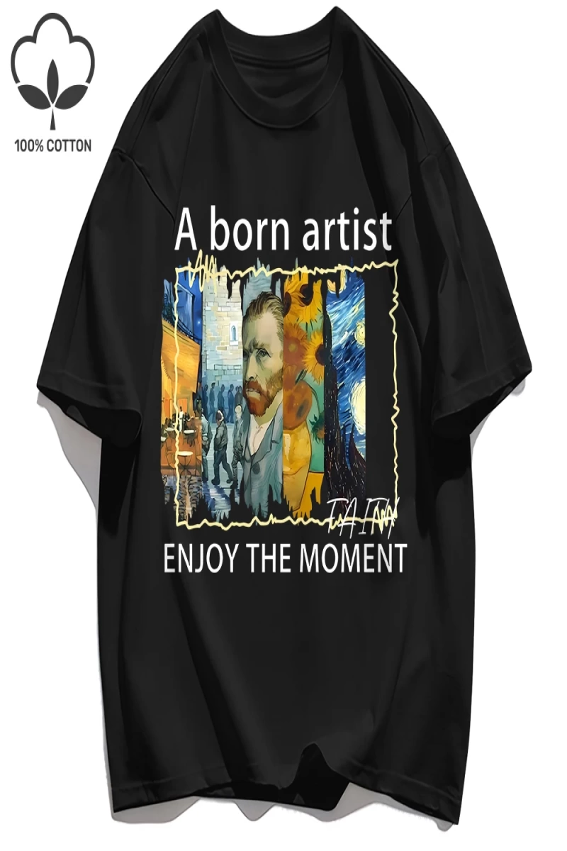 Y2k Vintage Tişört Tee Yağlıboya Metin Kombinasyonu