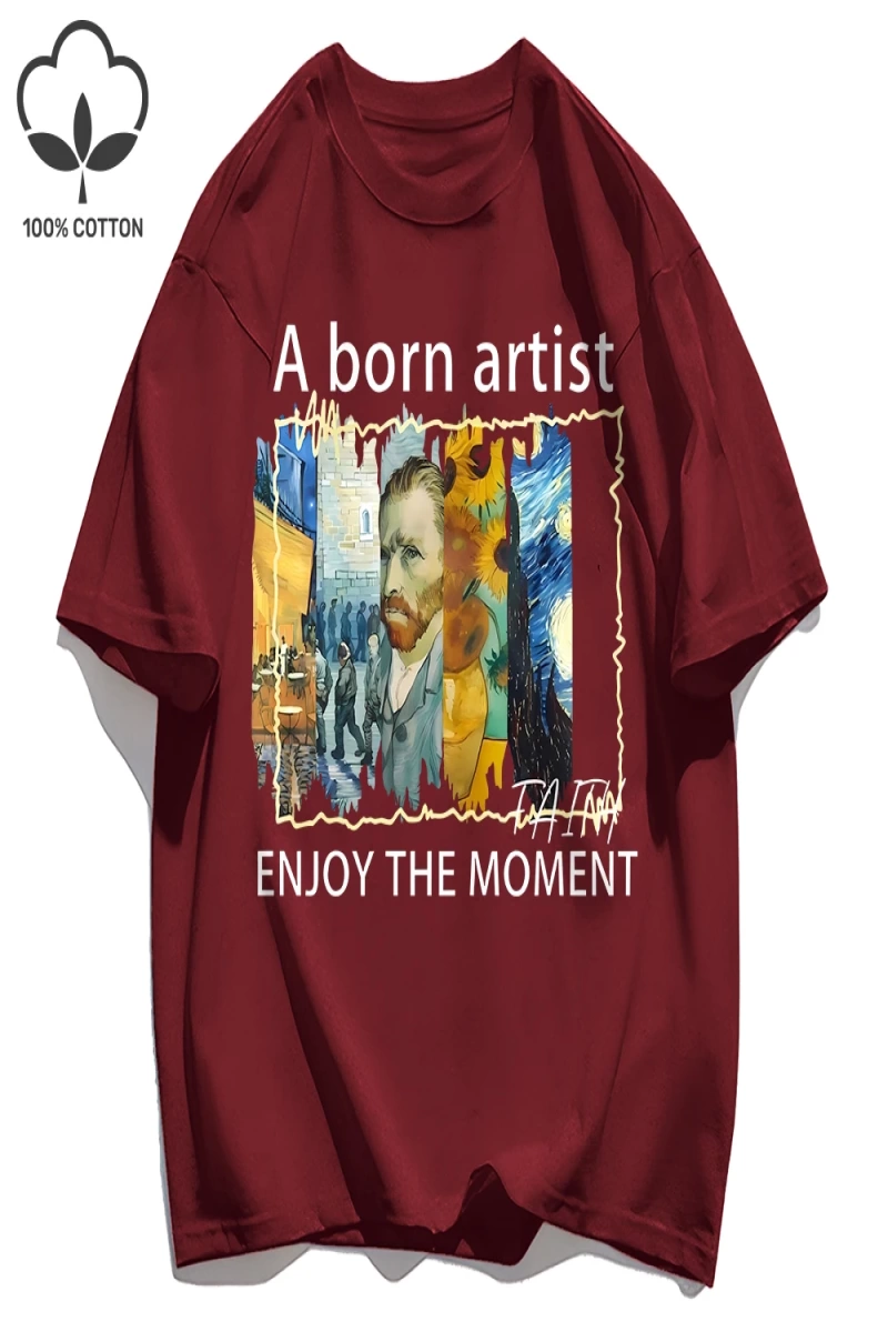 Y2k Vintage Tişört Tee Yağlıboya Metin Kombinasyonu