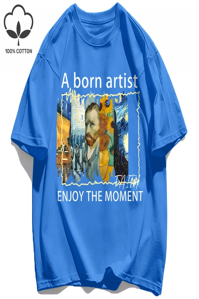 Y2k Vintage Tişört Tee Yağlıboya Metin Kombinasyonu