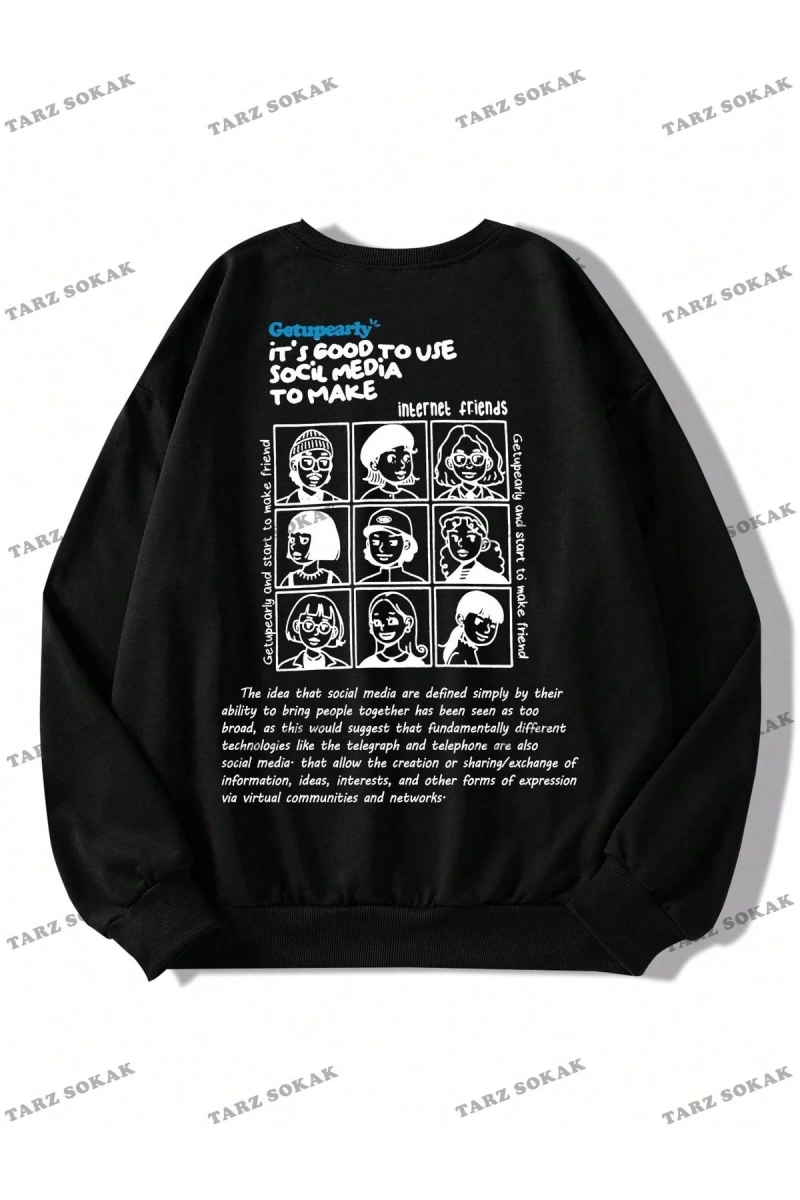 Y2K  YENİ SEZON SSWEAT HARAJUKA KUROMİ RETRO KOD 1131