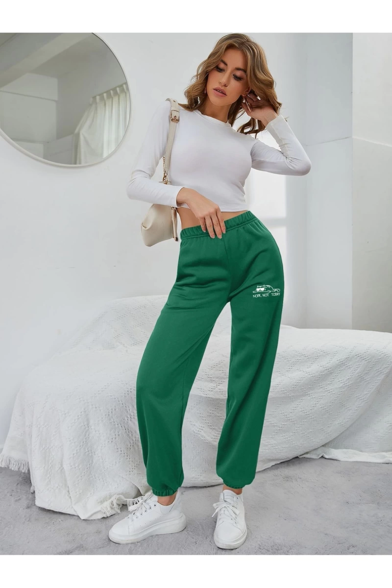 Yatan Kedi Baskılı Unisex Eşofman Altı Daxis Sportwear