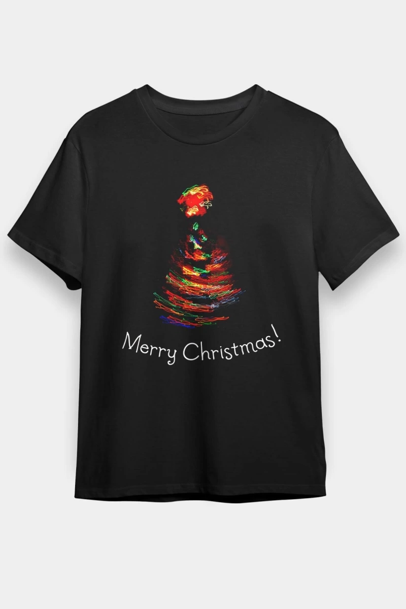 Yılbaşı Yeni Yıl Christmas Siyah Unisex Tişört T-shirt
