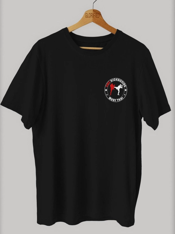 -wed Kick Boxing Baskılı Oversize T-shirt ( Tişört )sokak Tarzı