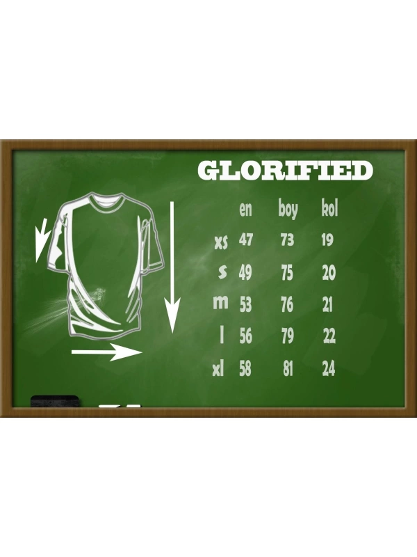 -wed Orta Parmak Baskılı Oversize T-shirt ( Tişört )sokak Tarzı