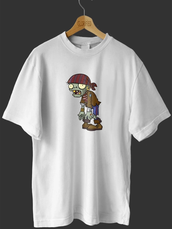 -wed Zombi Tasarım Baskılı Oversize T-shirt ( Tişört )