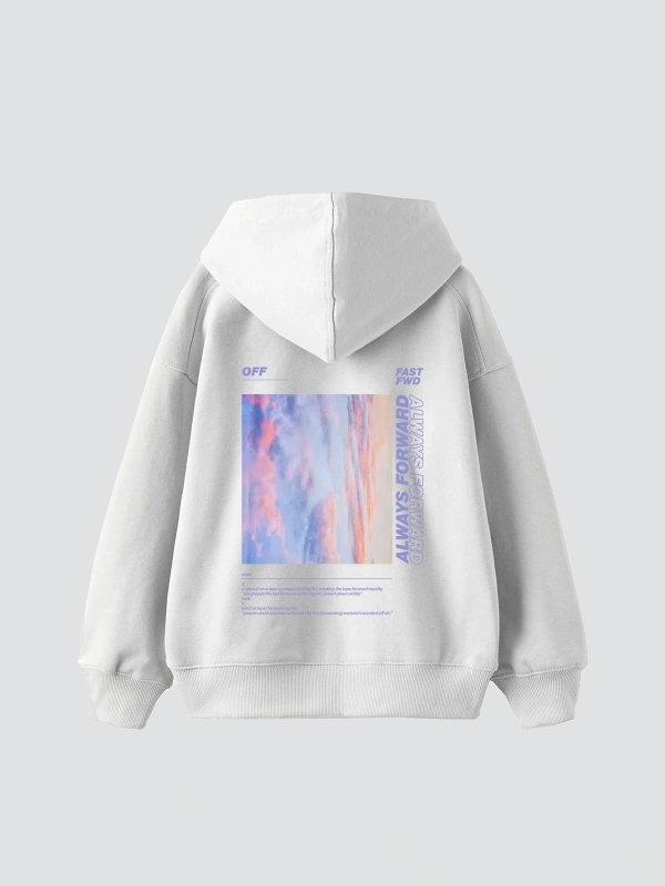 1989 Sırt Baskılı Oversize Unisex Premium Beyaz