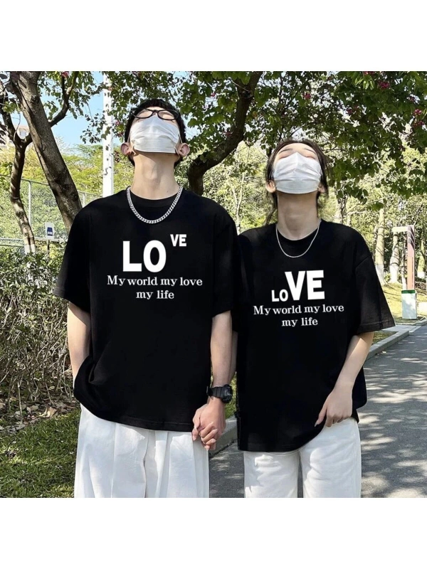 2 Adet Tir Harajuku Style Çift Sevgili Kombinleri Couple Clothing Yeni Sezon