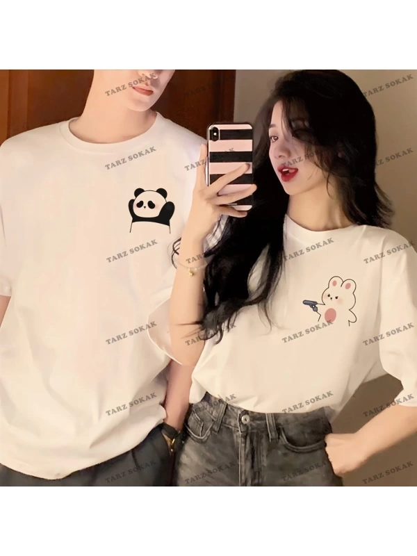 2 Adet Tir Harajuku Style Çift Sevgili Kombinleri Couple Clothing Yeni Sezon