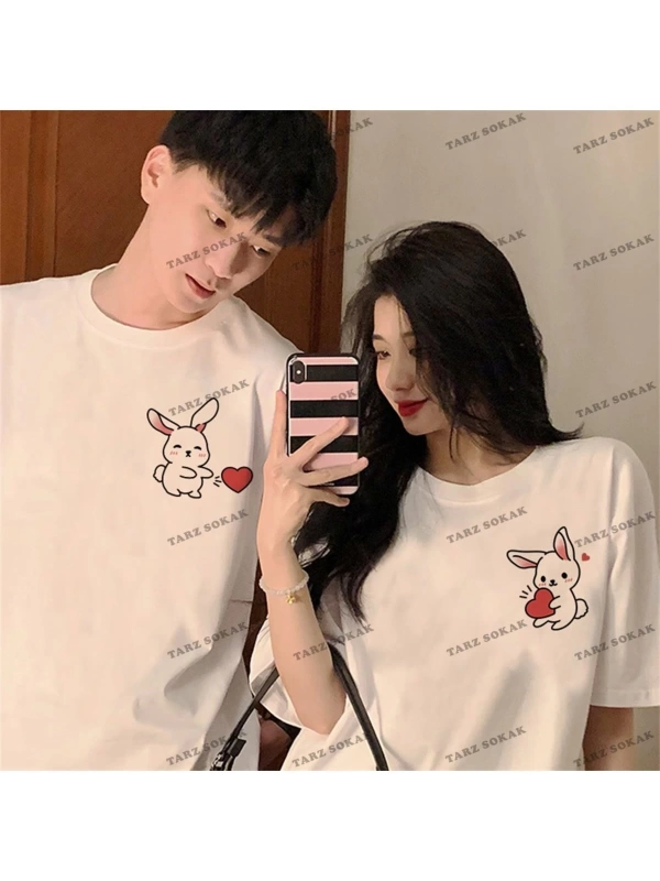 2 Adet Tir Harajuku Style Çift Sevgili Kombinleri Couple Clothing Yeni Sezon
