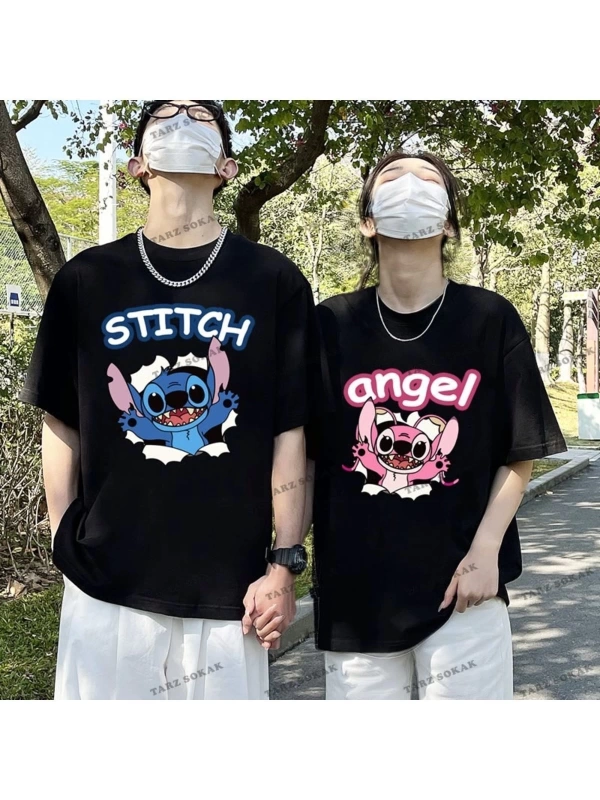 2 Adet Tir Harajuku Style Çift Sevgili Kombinleri Couple Clothing Yeni Sezon
