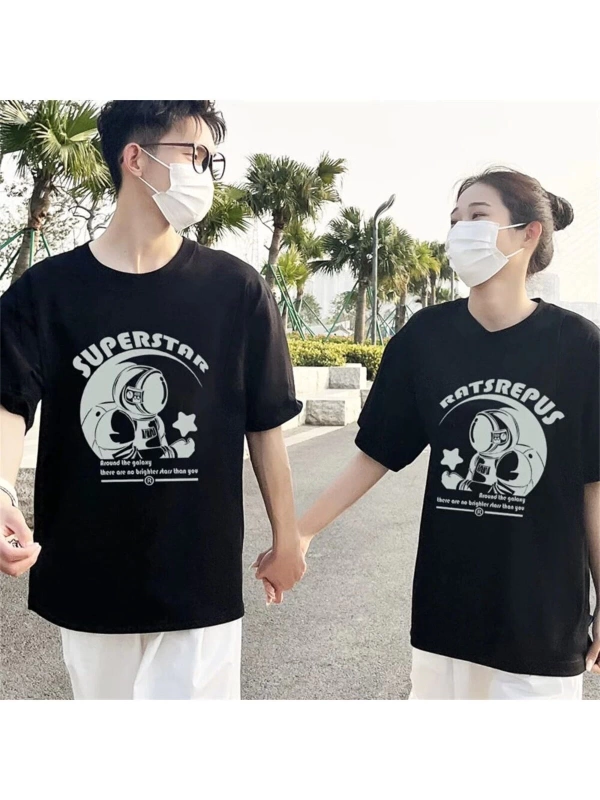 2 Adet Tir Harajuku Style Çift Sevgili Kombinleri Couple Clothing Yeni Sezon