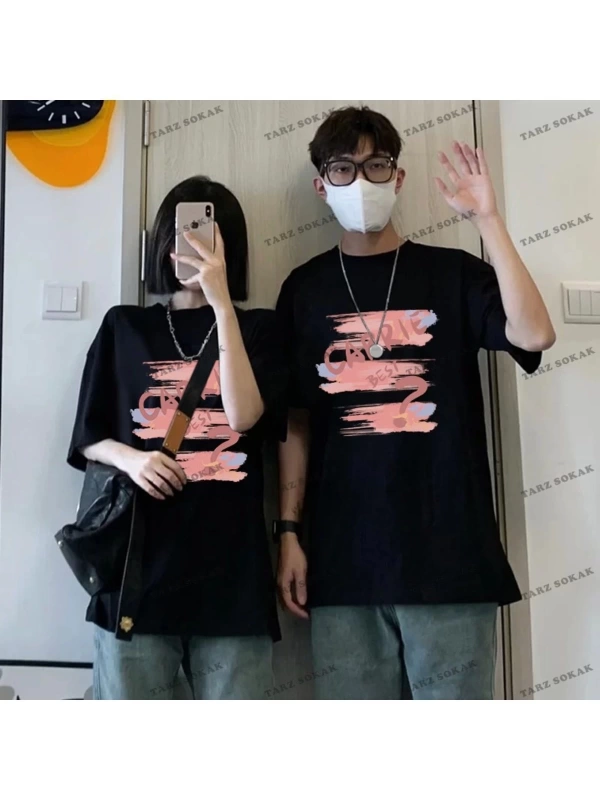 2 Adet Tir Harajuku Style Çift Sevgili Kombinleri Couple Clothing Yeni Sezon