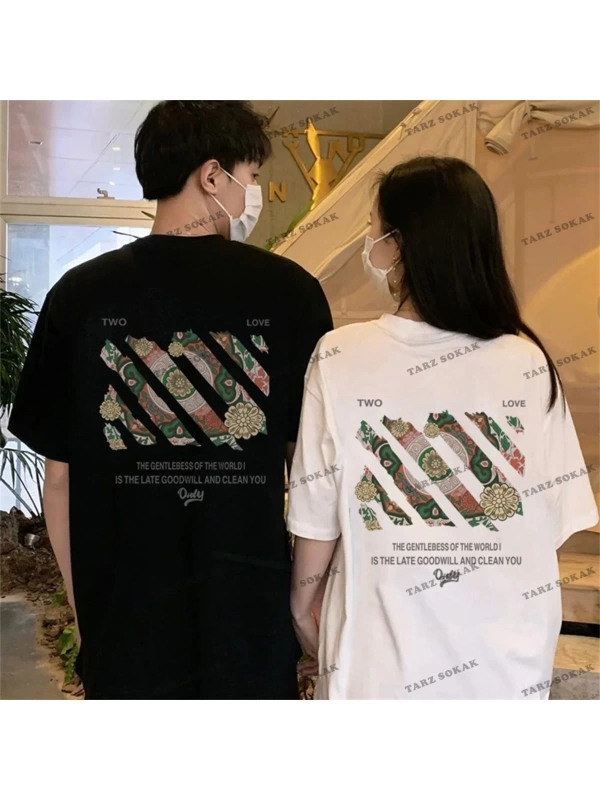 2 Adet Tir Harajuku Style Çift Sevgili Kombinleri Couple Clothing Yeni Sezon