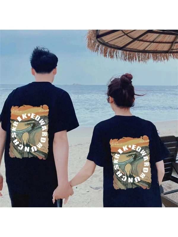 2 Adet Tir Harajuku Style Çift Sevgili Kombinleri Couple Clothing Yeni Sezon
