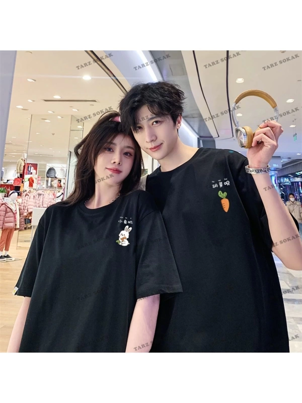 2 Adet Tir Harajuku Style Çift Sevgili Kombinleri Couple Clothing Yeni Sezon