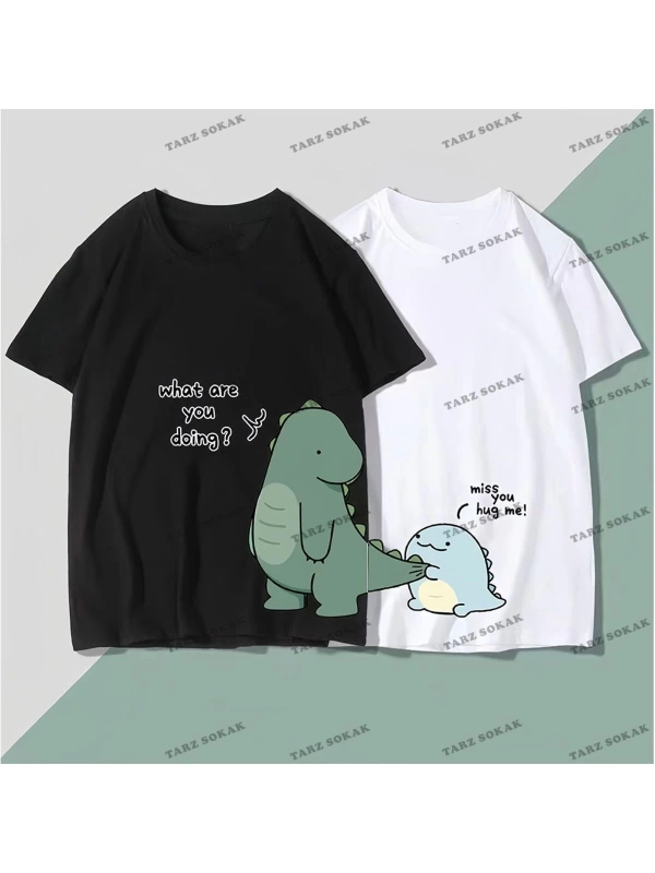 2 Adet Tir Harajuku Style Çift Sevgili Kombinleri Couple Clothing Yeni Sezon
